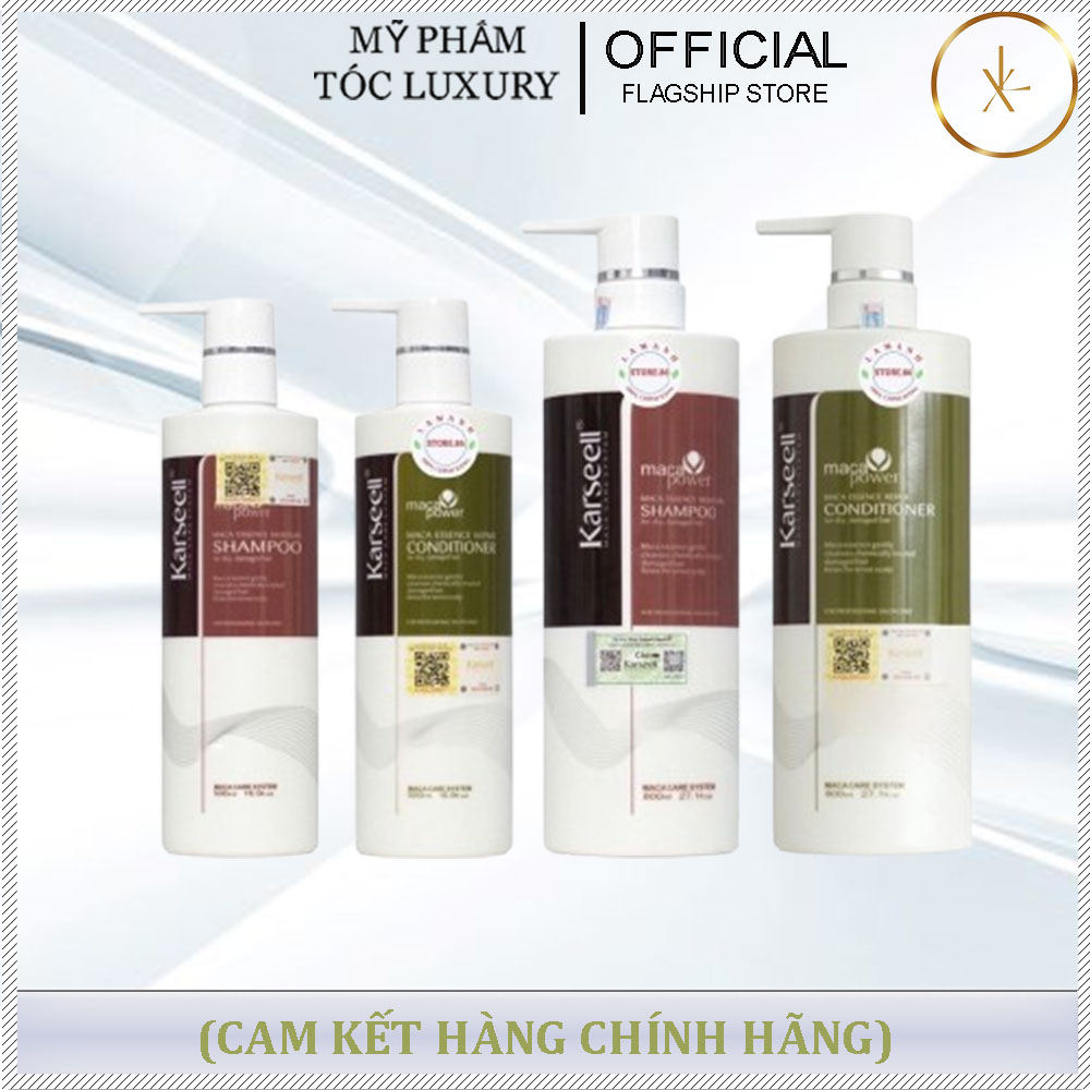 Dầu gội xả phục hồi siêu mượt Karseell Maca Collagen Chính Hãng 500ml-800ml